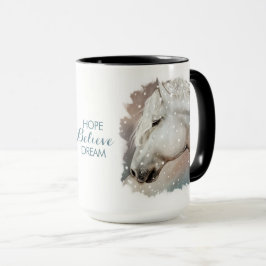 Hoop, geloof, Dream. Paardenkop Mok