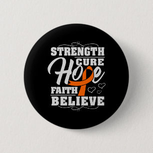 Hoop Geloof Leukemie Kanker Bewustzijn Ribbo Ronde Button 5,7 Cm