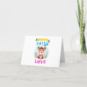 Hoop Geloof Liefde Feestdagen Kaart