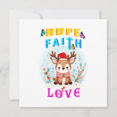 Hoop Geloof Liefde Feestdagenkaart (Voorkant)