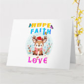 Hoop Geloof Liefde Kaart (Gele Bloem)