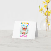 Hoop Geloof Liefde Kaart (Gele Bloem)