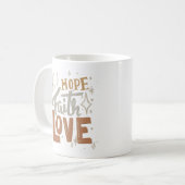 hoop geloof liefde koffiemok (Voorkant links)