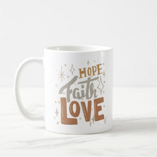 hoop geloof liefde koffiemok