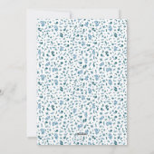 Hoop, geloof, liefde moderne bloemrijke Kerst foto Feestdagenkaart (Achterkant)