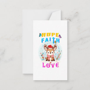 Hoop Geloof Liefde Notitiekaartje
