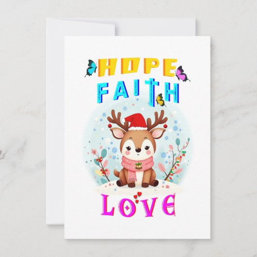 Hoop Geloof Liefde Notitiekaartje (Voorkant)
