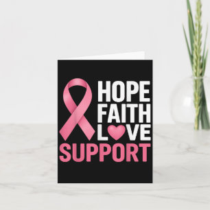 Hoop Geloof Liefde Steun Borstkanker Awarness Pin Kaart