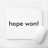 hoop gewonnen! muismat (Met muis)