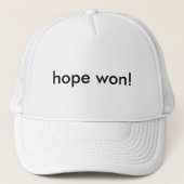 hoop gewonnen! trucker pet (Voorkant)