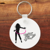 Hoop Girl-Hula Hoop Sleutelhanger (Voorkant)