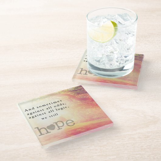 Hoop Glazen Onderzetter (Schuin)