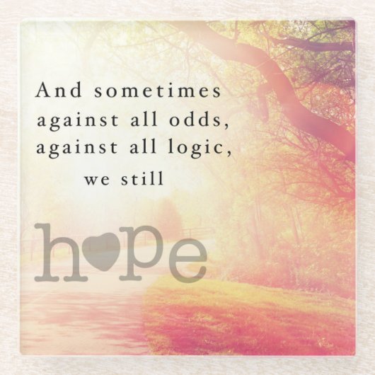 Hoop Glazen Onderzetter (Voorkant)