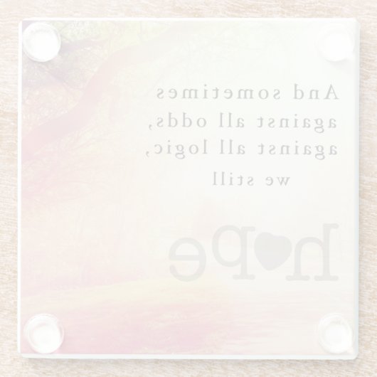 Hoop Glazen Onderzetter (Achterkant)