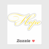 Hoop goud schrift sticker (Vel)