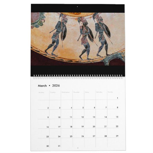 Hoop! Grieken in oorlogskalender Kalender (Mar 2026)