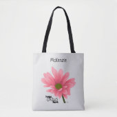 Hoop groeit hier Gepersonaliseerde roze ventilator Tote Bag (Voorkant)
