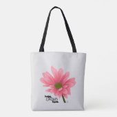 Hoop groeit hier Gepersonaliseerde roze ventilator Tote Bag (Achterkant)