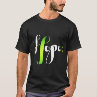 Hoop Groen Lint Semicolon - Mentale Gezondheid T-shirt