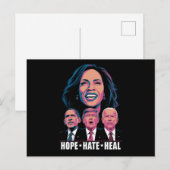 Hoop Haat Genezen Opstaan Kamala 2024 Briefkaart (Voorkant / Achterkant)