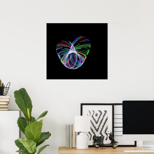 Hoop Heart Poster (Thuiskantoor)