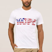 Hoop, het Amerikaanse President van de vlag Barack T-shirt (Voorkant)