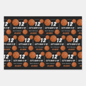 Hoop het omhoog Basketbal Sport Kids Verjaardag Inpakpapier Vel (Voorkant)