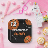 Hoop het omhoog Basketbal Sport Kids Verjaardag Papieren Bordje (Feest)