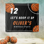 Hoop het op Basketbal Sport Kids Verjaardagsfeest Wandkleed