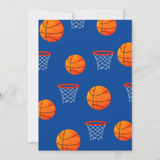 Hoop het op Kleine Rookie Basketbal Verjaardag Kaart (Achterkant)