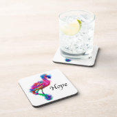 Hoop - het Prancen Flamingo Abstract Bier Onderzetter (Rechterzijde)