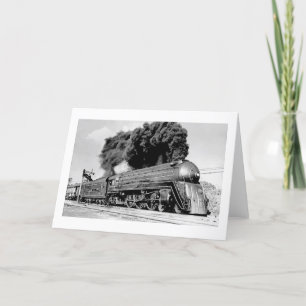 Hoop het! Vintage 21e eeuw Railroad Engine Kaart