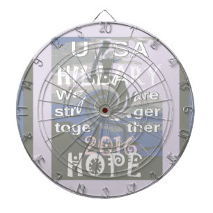 Hoop Hillary VS We zijn sterker samen Dartbord
