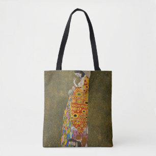 Hoop II van Gustav Klimt, Vintage Art Nouveau Tote Bag