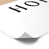 Hoop in Arabische Kalligrafie Boho Style Wall Art Poster (Hoek)