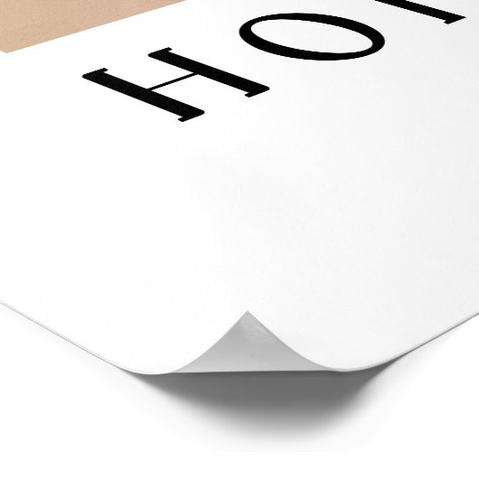 Hoop in Arabische Kalligrafie Boho Style Wall Art Poster (Hoek)