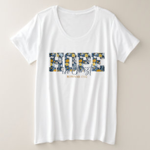 Hoop in Christus - Floral Bible Verse Shirt