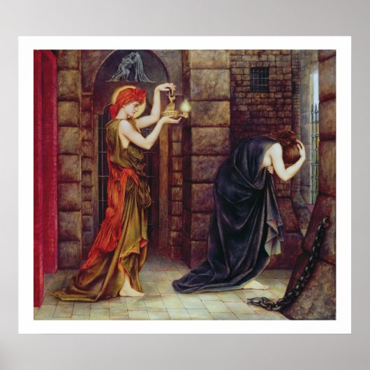 Hoop in de gevangenis van wanhoop (olie op doek) poster (Voorkant)