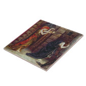 Hoop in de gevangenis van wanhoop (olie op doek) tegeltje (Zijkant)