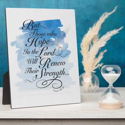 Hoop in de Heer - Isaiah 40 Fotoplaat (Zijkant)