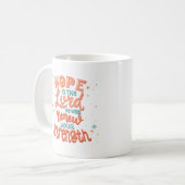 Hoop in de Here Bijbelvers Canvas Koffiemok (Voorkant links)
