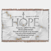 Hoop in de Lord Scripture Verse Isaiah 40:31 Deken (Voorkant)