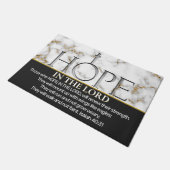 Hoop in de Lord Scripture Verse Isaiah 40:31 Deurmat (Schuin)