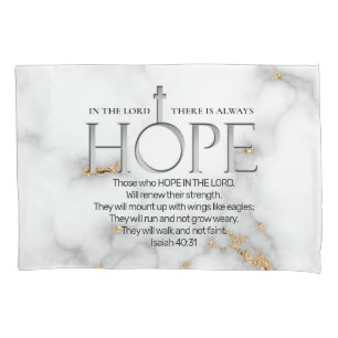 Hoop in de Lord Scripture Verse Isaiah 40:31 Kussensloop