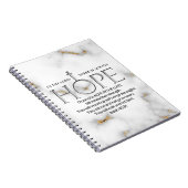 Hoop in de Lord Scripture Verse Isaiah 40:31 Notitieboek (Rechterzijde)