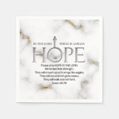 Hoop in de Lord Scripture Verse Isaiah 40:31 Servet (Voorkant)