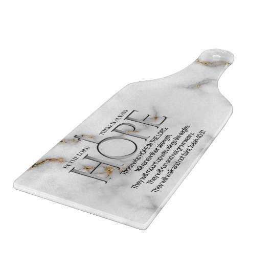 Hoop in de Lord Scripture Verse Isaiah 40:31 Snijplank (Hoek)