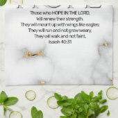 Hoop in de Lord Scripture Verse Isaiah 40:31 Theedoek (Gevouwen)