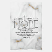 Hoop in de Lord Scripture Verse Isaiah 40:31 Theedoek (Verticaal)