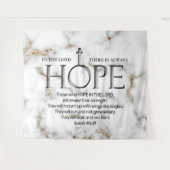 Hoop in de Lord Scripture versie: Isaiah 40:31 Wandkleed (Voorkant (horizontaal))